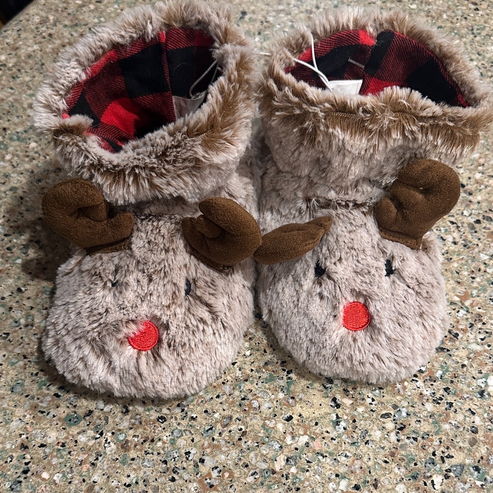 Target Brown Reindeer Slippers